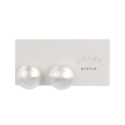 ピアス ニッケルフリー neige. メタル プレート サークル スタッドピアス