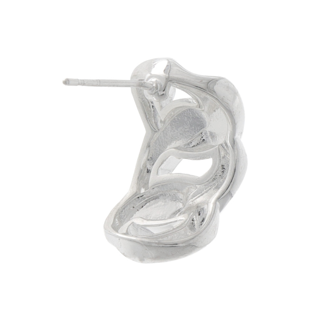 ピアス ニッケルフリー neige. メタル キヘイチェーン カーブ スタッドピアス