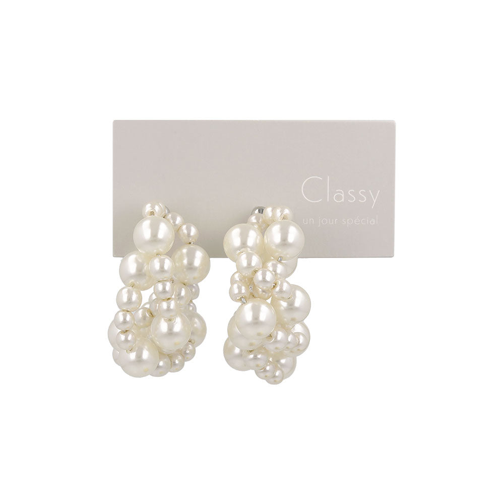 Classy ピアス ニッケルフリー パール ステンレスポスト スタッドピアス