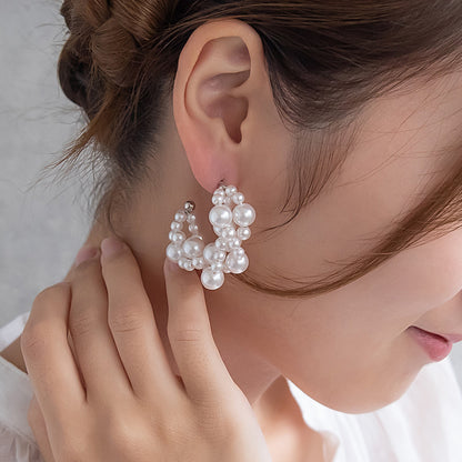 Classy ピアス ニッケルフリー パール ステンレスポスト スタッドピアス