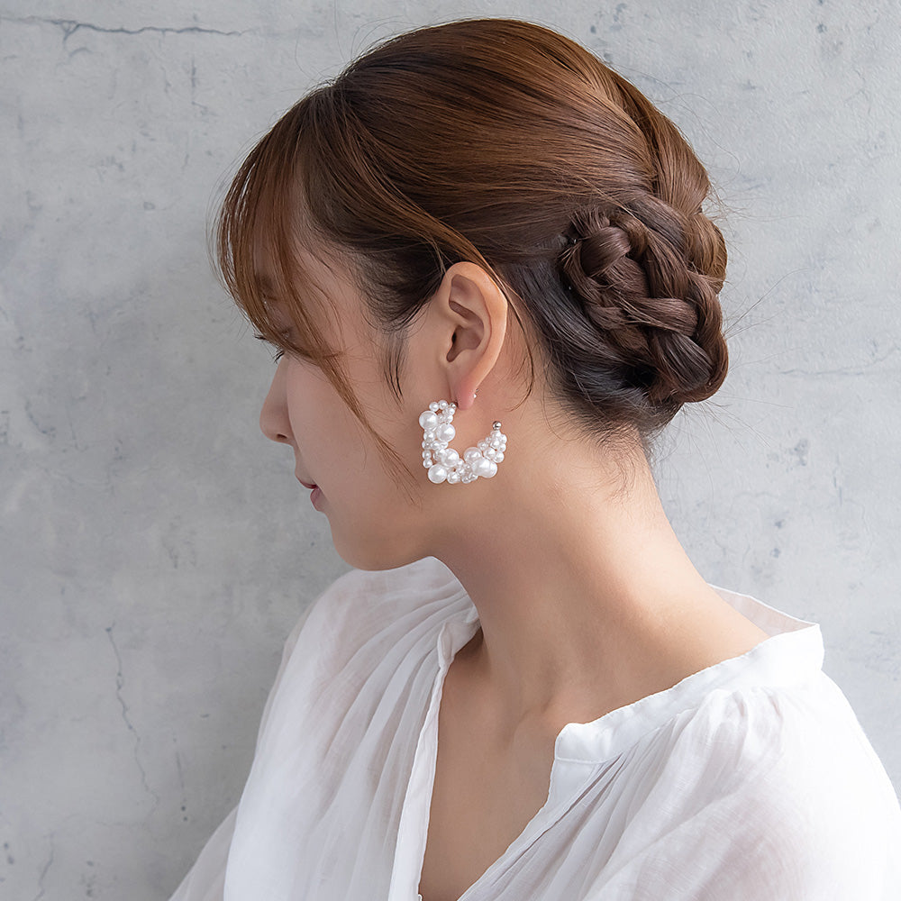 Classy ピアス ニッケルフリー パール ステンレスポスト スタッドピアス