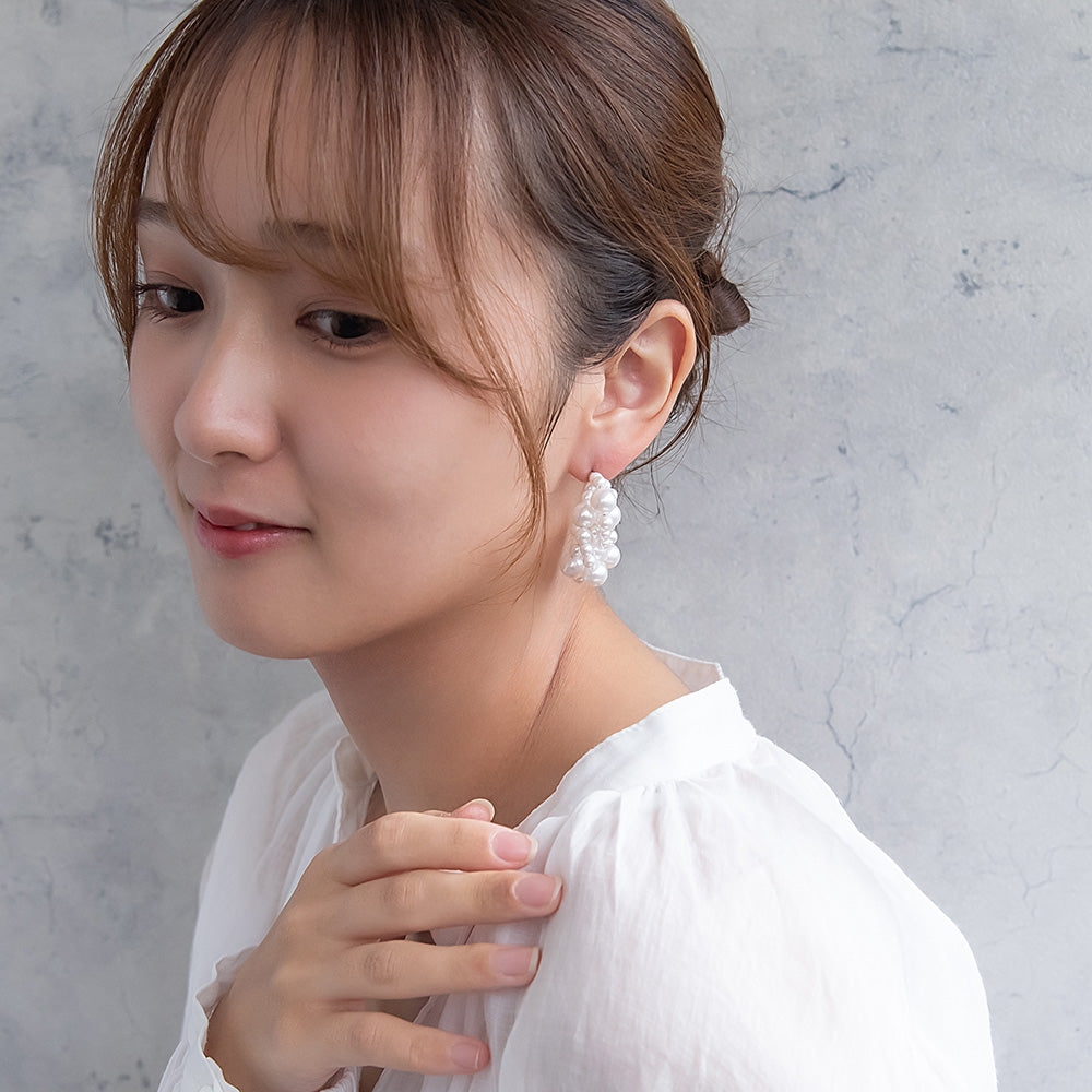 Classy ピアス ニッケルフリー パール ステンレスポスト スタッドピアス