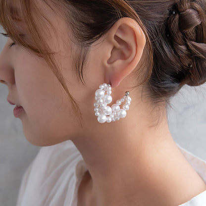 Classy ピアス ニッケルフリー パール ステンレスポスト スタッドピアス