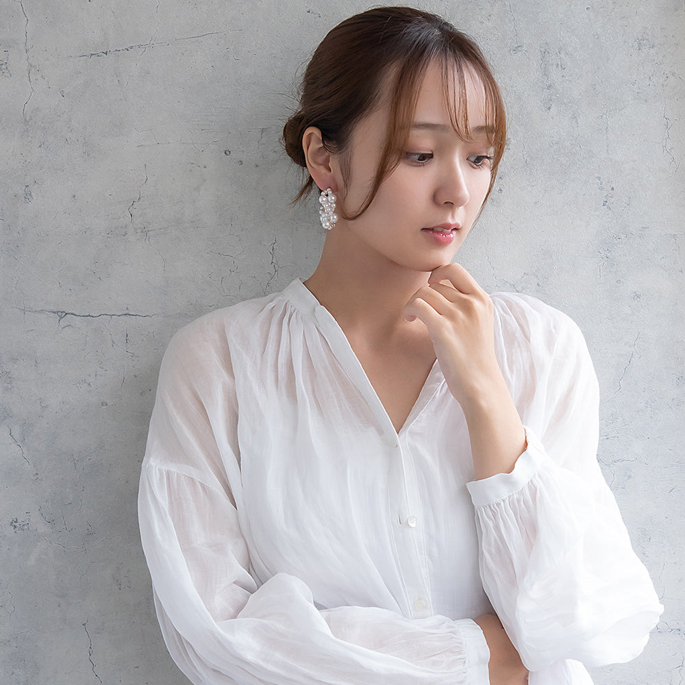 Classy ピアス ニッケルフリー パール ステンレスポスト スタッドピアス