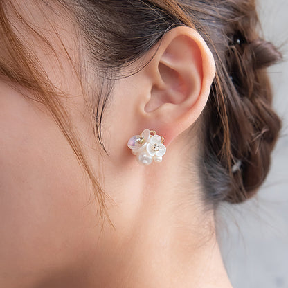 Classy ピアス ニッケルフリー フラワー パール スタッドピアス