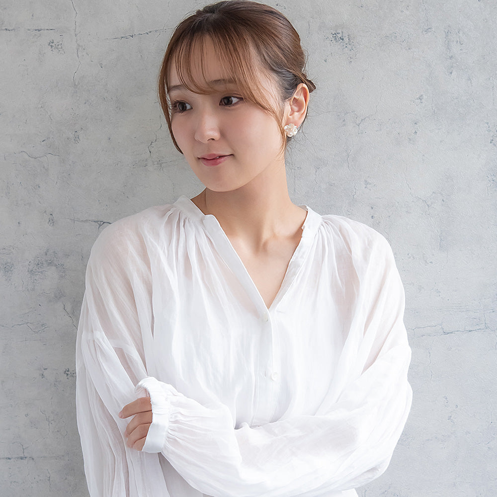 Classy ピアス ニッケルフリー フラワー パール スタッドピアス