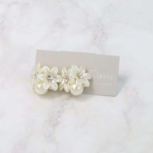 Classy ピアス ニッケルフリー フラワー パール スタッドピアス