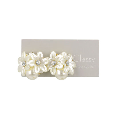 Classy ピアス ニッケルフリー フラワー パール スタッドピアス