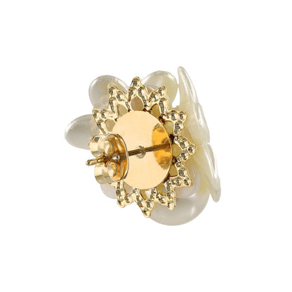Classy ピアス ニッケルフリー フラワー パール スタッドピアス
