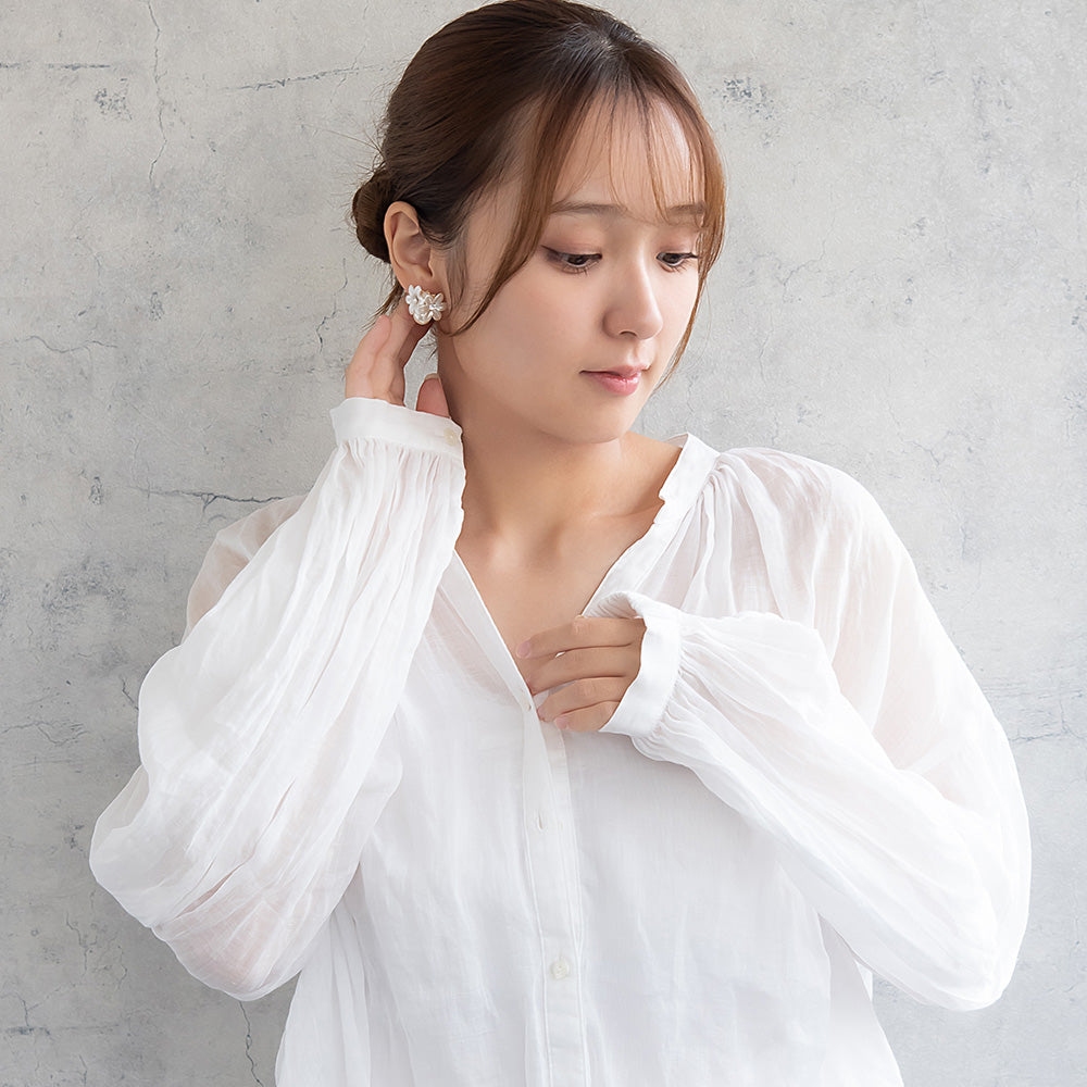 Classy ピアス ニッケルフリー フラワー パール スタッドピアス