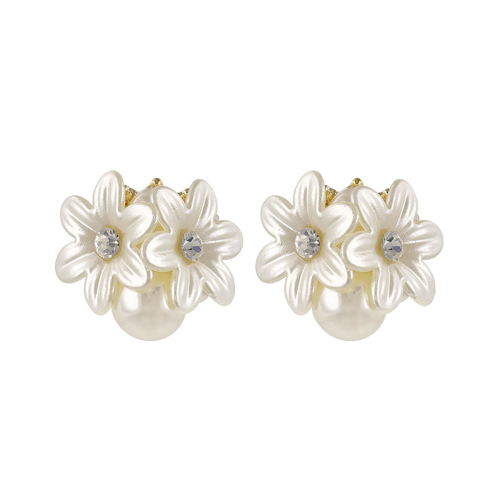 Classy ピアス ニッケルフリー フラワー パール スタッドピアス