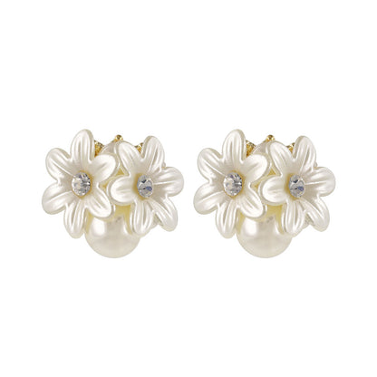 Classy ピアス ニッケルフリー フラワー パール スタッドピアス