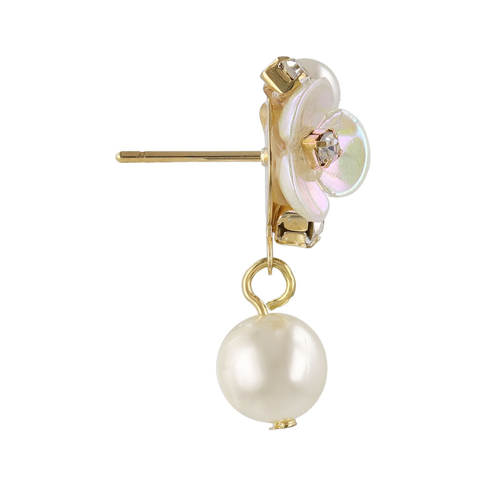 Classy ピアス ニッケルフリー フラワー パール スタッドピアス