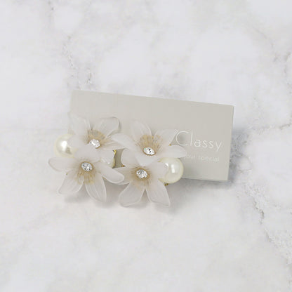 Classy ピアス ニッケルフリー フラワー パール スタッドピアス