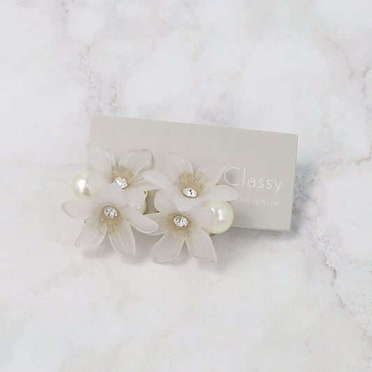 Classy ピアス ニッケルフリー フラワー パール スタッドピアス