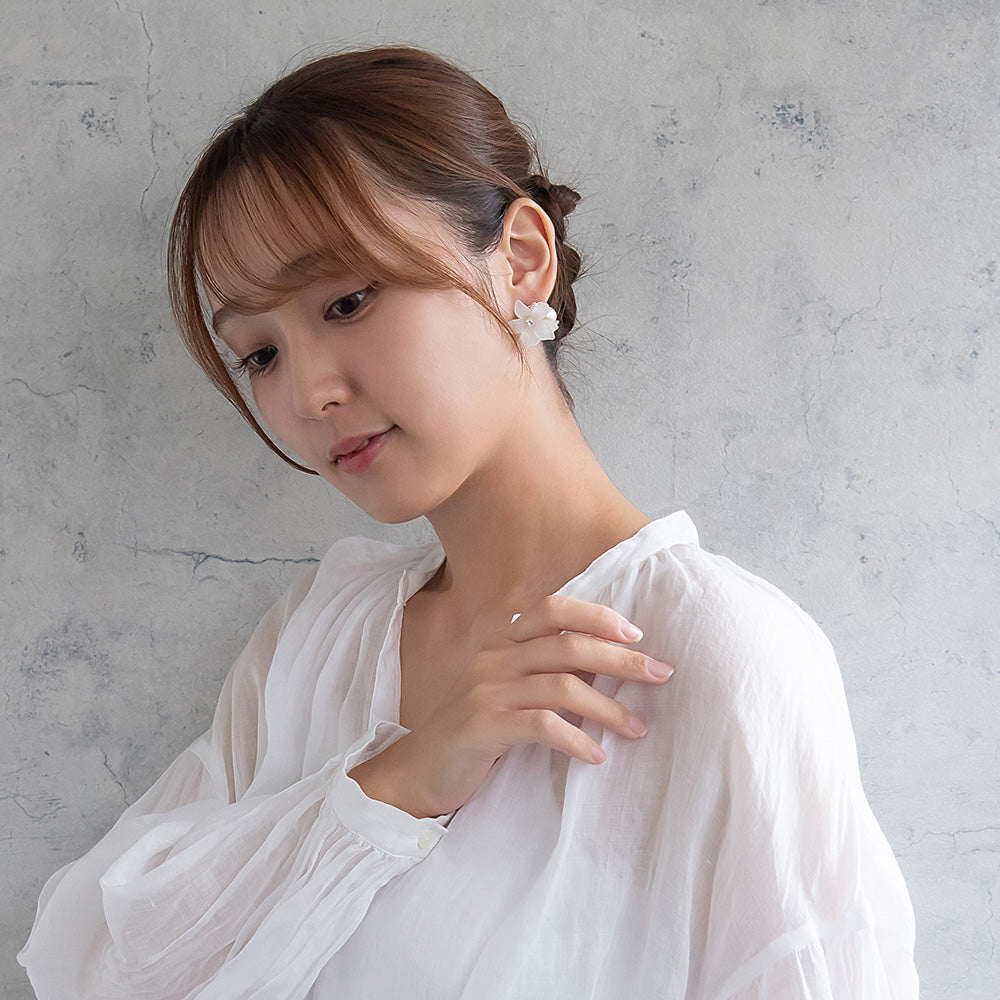 Classy ピアス ニッケルフリー フラワー パール スタッドピアス