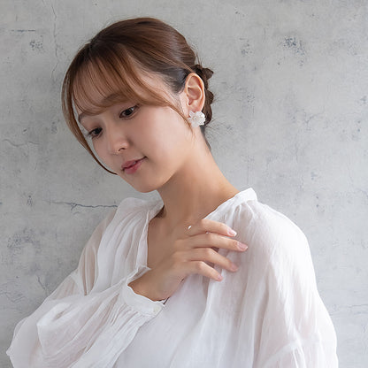 Classy ピアス ニッケルフリー フラワー パール スタッドピアス