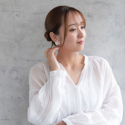 Classy ピアス ニッケルフリー フラワー パール スタッドピアス