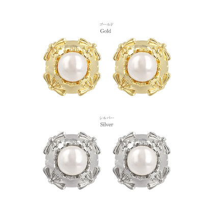 ピアス Errer series ニッケルフリー パール バックキャッチ チタンポスト スタッドピアス