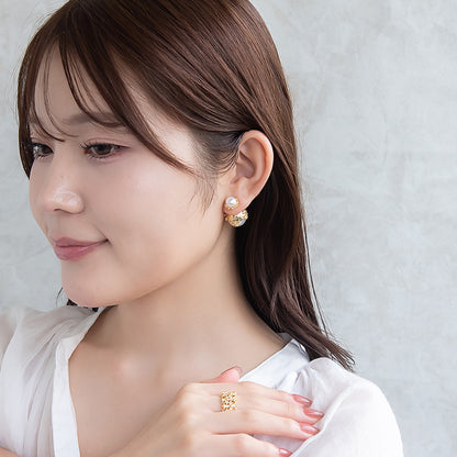 ピアス Errer series ニッケルフリー パール バックキャッチ チタンポスト スタッドピアス