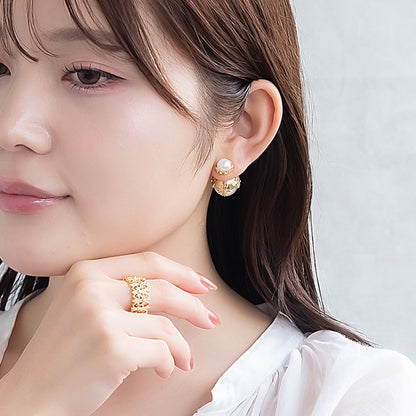 ピアス Errer series ニッケルフリー パール バックキャッチ チタンポスト スタッドピアス