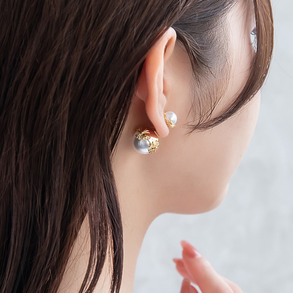 ピアス Errer series ニッケルフリー パール バックキャッチ チタンポスト スタッドピアス