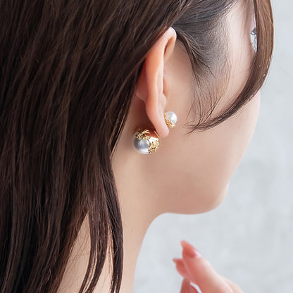 ピアス Errer series ニッケルフリー パール バックキャッチ チタンポスト スタッドピアス