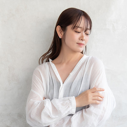 ピアス ニッケルフリー ハート フラワー パール チタンポスト スタッドピアス