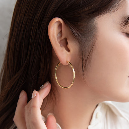 ピアス メタル ステンレスポスト フープピアス