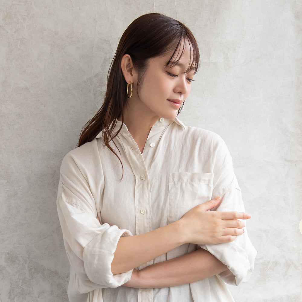 ピアス メタル ステンレスポスト フープピアス