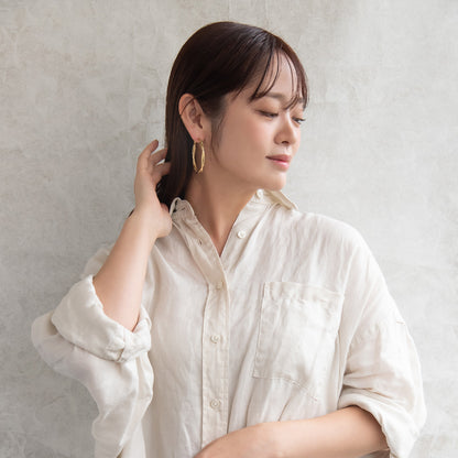 ピアス メタル ステンレスポスト フープピアス