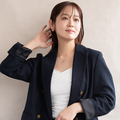 ピアス ニッケルフリー ロゼシルバー パール チタンポスト スタッドピアス