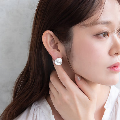 ピアス  ニッケルフリー neige. サークル 凸凹 スタッドピアス