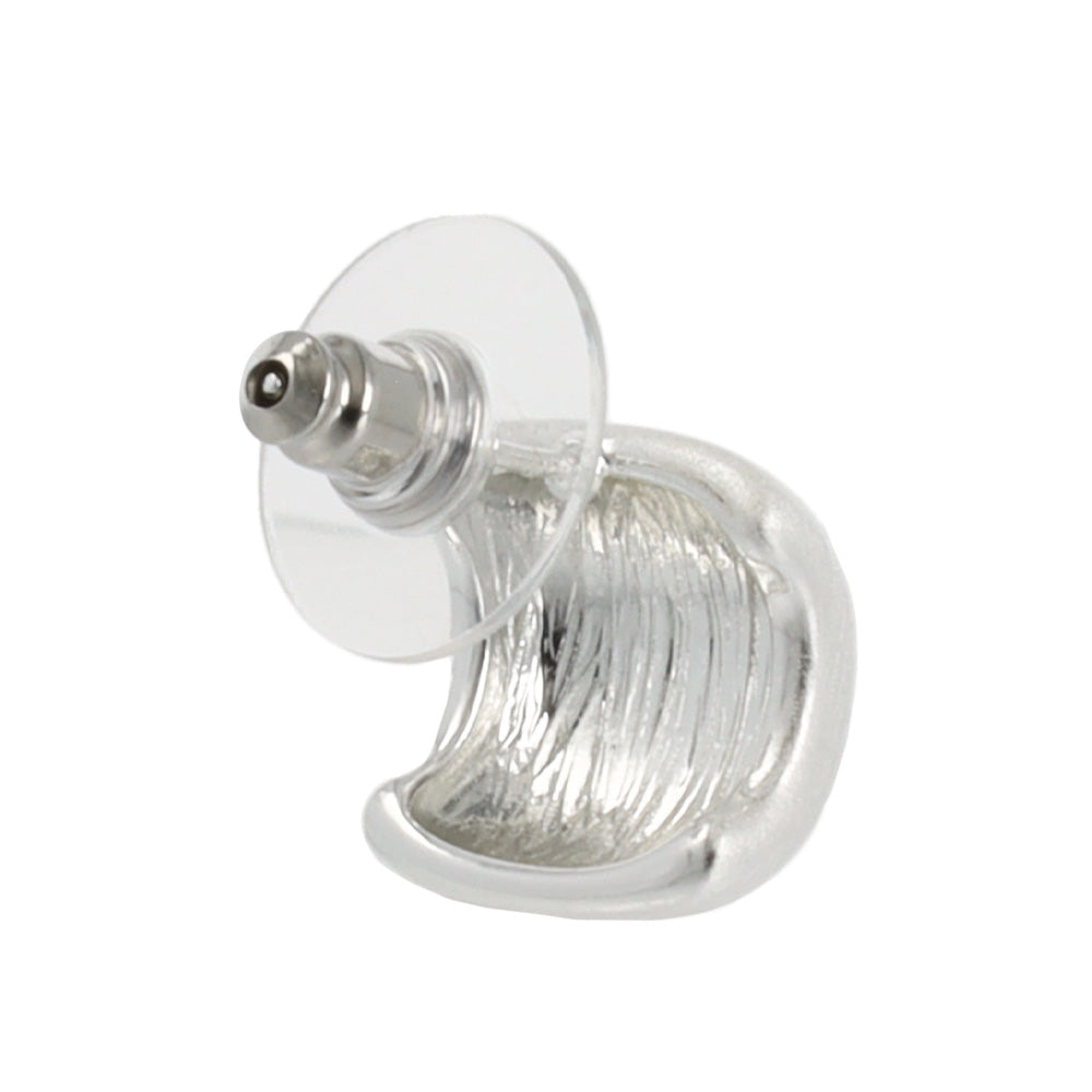 ピアス  ニッケルフリー neige. レクタングル カーブ スタッドピアス