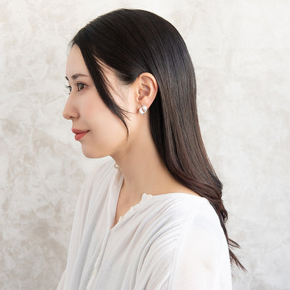 ピアス  ニッケルフリー neige. ダブル ドロップ スタッドピアス