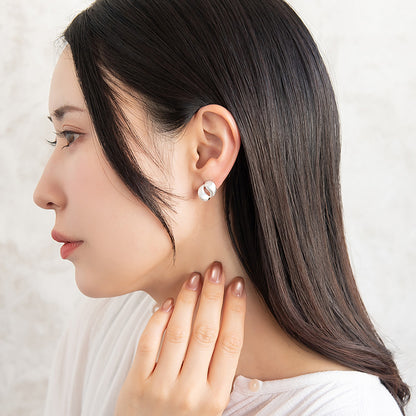 ピアス  ニッケルフリー neige. ダブル ドロップ スタッドピアス