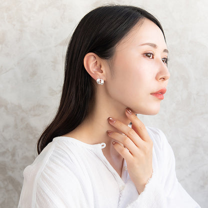 ピアス  ニッケルフリー neige. ダブル ドロップ スタッドピアス