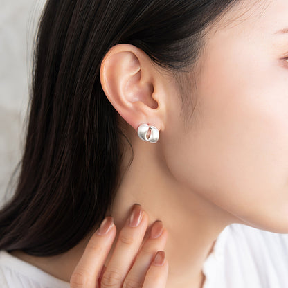 ピアス  ニッケルフリー neige. ダブル ドロップ スタッドピアス