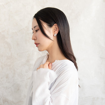 ピアス  ニッケルフリー neige. ダブル ドロップ スタッドピアス