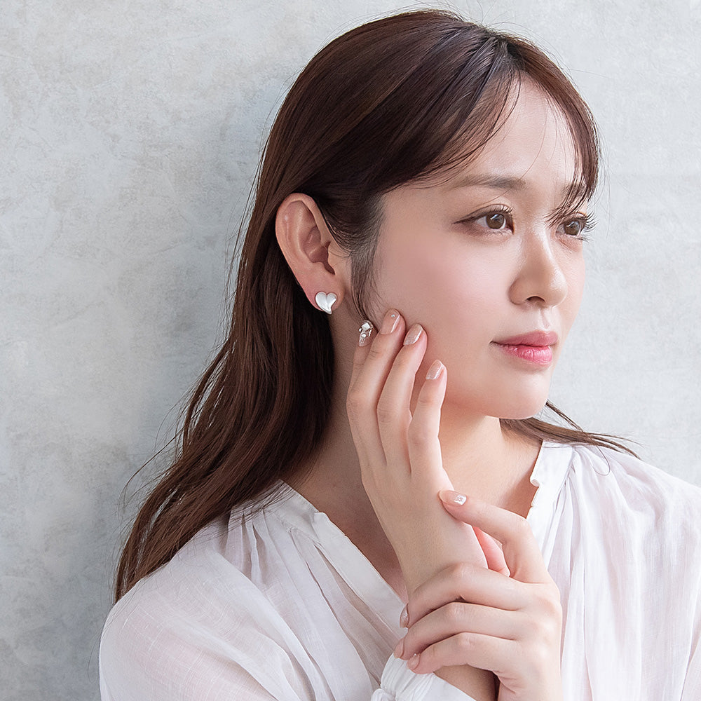 ピアス  ニッケルフリー neige. ハート スタッドピアス