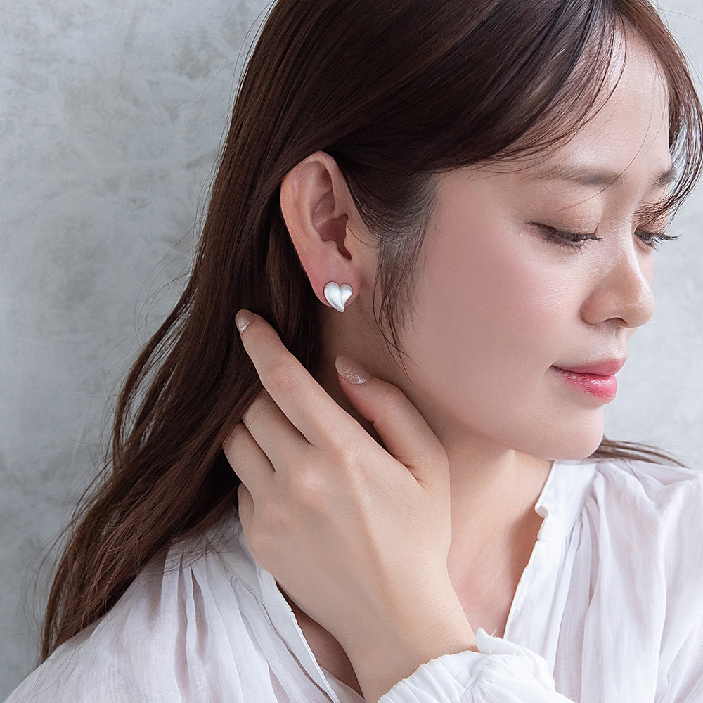 ピアス  ニッケルフリー neige. ハート スタッドピアス