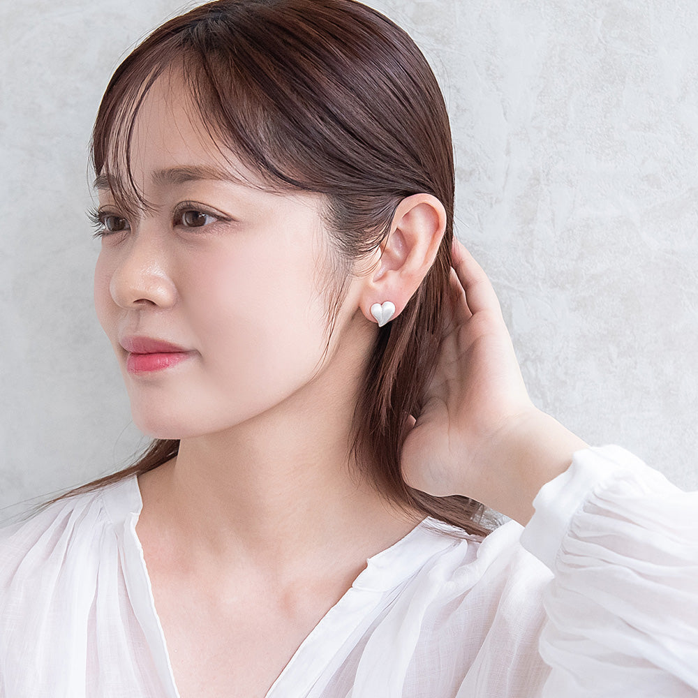 ピアス  ニッケルフリー neige. ハート スタッドピアス