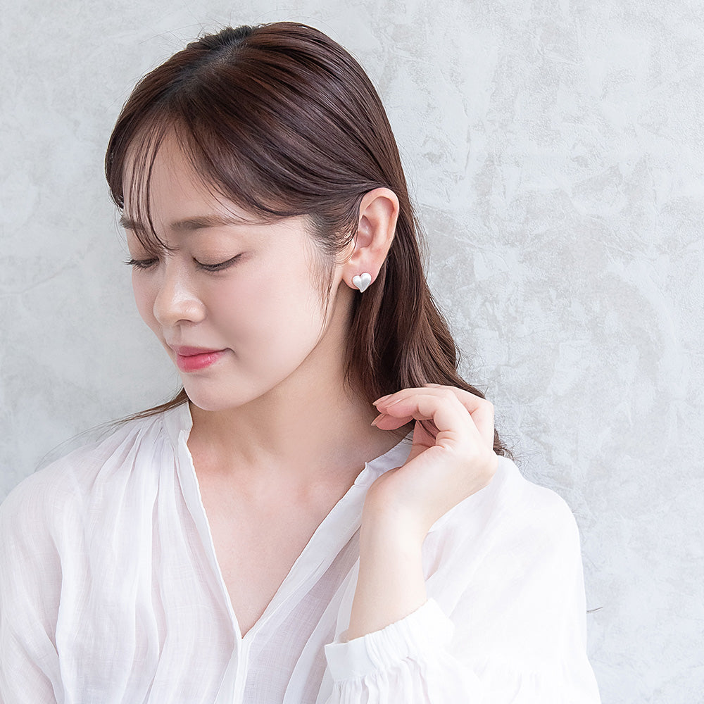ピアス  ニッケルフリー neige. ハート スタッドピアス