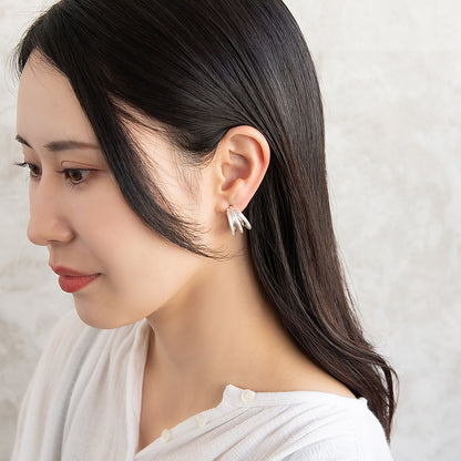 ピアス  ニッケルフリー neige. ダブル ライン スタッドピアス