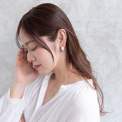 ピアス  ニッケルフリー neige. カーブ C型 スタッドピアス