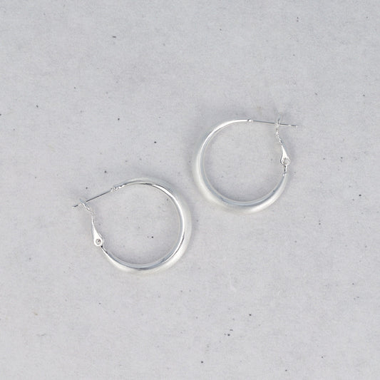 ピアス  ニッケルフリー neige. スリム 24mm フープピアス