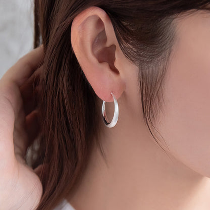 ピアス  ニッケルフリー neige. スリム 24mm フープピアス