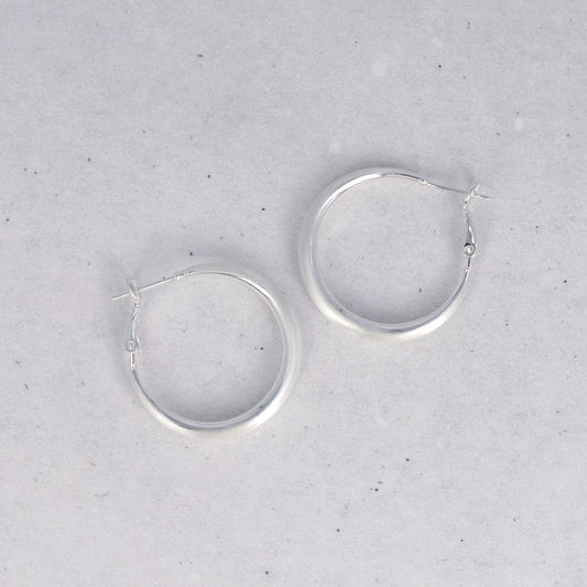 ピアス  ニッケルフリー neige. スリム 30mm フープピアス
