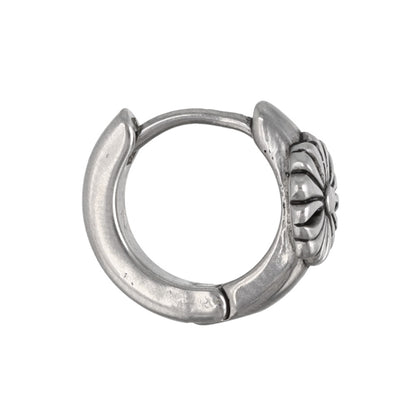 ピアス Awesome 菊紋 ステンレス ワンタッチ キャッチレス フープピアス