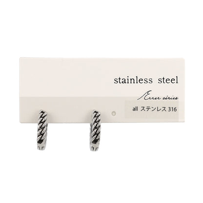 ピアス Awesome キヘイチェーン ステンレス ワンタッチ キャッチレス フープピアス